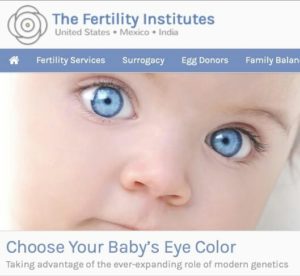 Fertility institute - "Choose your baby's eye color"